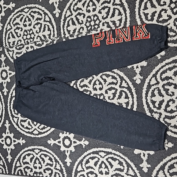 PINK xs sweatpants n matching zipper up hoodie - Picture 8 of 8